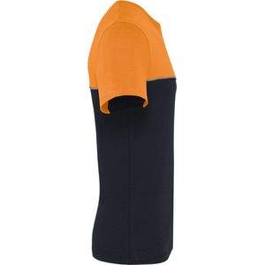 T-shirt Unisex 3XL WK. Designed To Work Ronde hals Korte mouw Black / Orange 60% Katoen, 40% Polyester