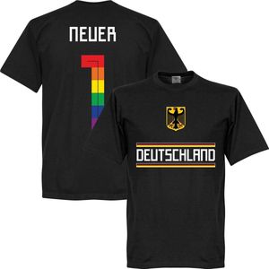 Duitsland Neuer Pride Team T-Shirt - Zwart - 3XL