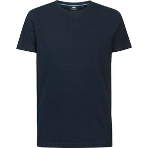 Petrol Industries - Heren Gestreept T-shirt - Blauw - Maat XXL