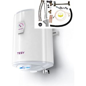 i-Light warmwater boiler 80 liter dik model met verticale installatie set, Elektrische Tesy boiler