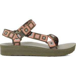 Teva MIDFORM UNIVERSAL - Dames Sandalen - Groen/Oranje - Maat 42