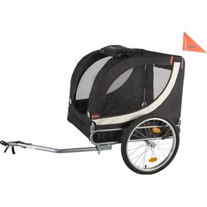 HiPet® Hondenfietskar Zwart&Grijs maat L