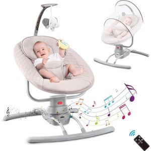 Lexium Elektrische wipstoel - Baby swing elektrisch - Elektrische schommelstoel - Elektrische schommelstoel baby