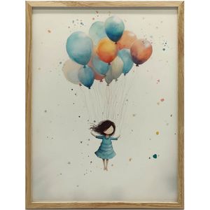 Zwevend in dromen, 30x40 cm, zonder lijst, premium canvas op spieraam