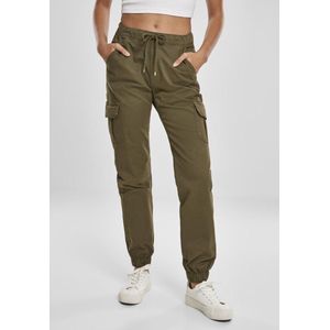 Urban Classics Cargobroek -S- High Waist Jogging Groen