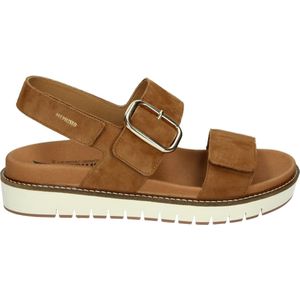 Mephisto BELONA VELCALF PREMIUM - Sandalen met hakDames Sandalen - Kleur: Cognac - Maat: 39