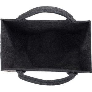 Vilt Tas Ster Winkel Tas Winkel Tas Vrijetijdstas 35 x 20 x 28 cm Antraciet/Lichtgrijs