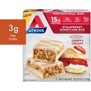 Atkins | Protein Bar | Strawberry Shortcake | Doos | 5 x 48 gram