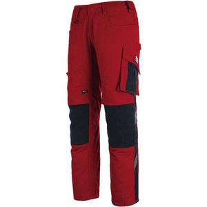 Mascot Unique Broek met kniezakken 12679-442 - Rood/Zwart - C44