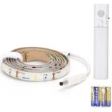 LED Strip Set met Sensor op Batterijen - Aigi Stippi - 1 Meter - Warm Wit 3000K - 1.5V