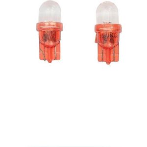 AutoStyle T-10 LED Lampen 12V Rood, set à 2 stuks