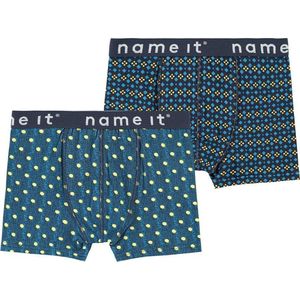 Name It - 2-Pack Boxershorts Blauw - 146