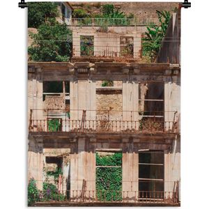 Wandkleed Verlaten gebouwen - Verlaten gebouwen in Portugal Wandkleed katoen 150x200 cm - Wandtapijt met foto
