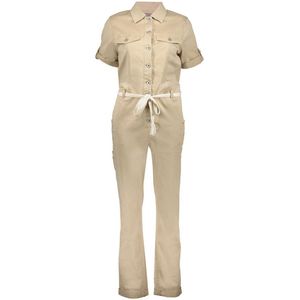 Geisha Jumpsuit Cargo Jumpsuit Met Strikkoord 51039 10 Sand Dames Maat - 3XL