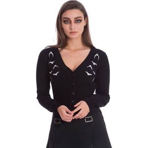 Banned - BAT LADY Cardigan - M - Zwart