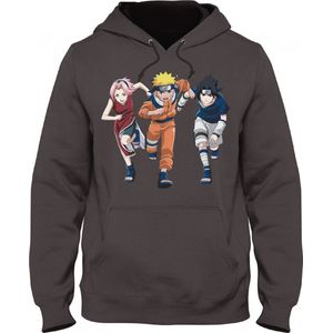 Naruto  - Team Squad Hoodie - Grijs (M)