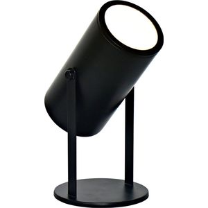Olucia Elko - Moderne Tafellamp - Aluminium - Zwart
