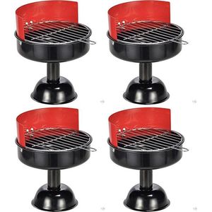 haushalt 16053 - 4 x design asbak in grill vorm