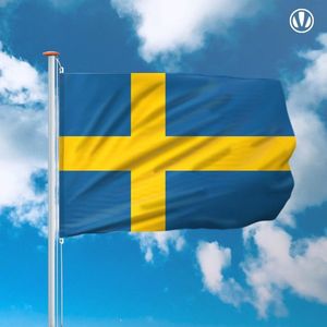 Zweedse vlag 150x225cm - Spunpoly