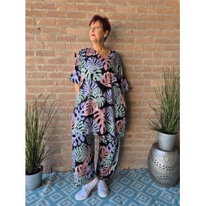 Bagoes lange broek half wijd blad