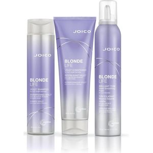 Joico Blonde Life Violet  (3st) shampoo 300ml - Conditioner 250ml - Violet Tone Foam 200ml