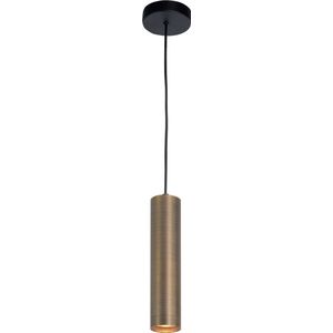 Hanglamp Perugia Brons 1 Lichts Koker Ø 5.5cm L 30cm | GU10 Fitting