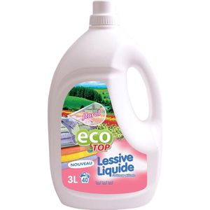 Eco Top vloeibaar wasmiddel Floral 3L Wit & Gekleurd