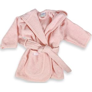 Funnies badjas blush | funnies badjas | badjas 1-2 jaar | 100% zuivere katoen, badstof | baby | na het zwemmen | na het douchen