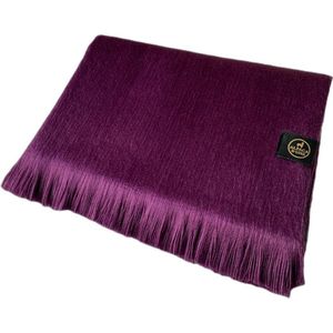 Alpaca D'Luxe Sjaal - Paars - Sustainable - Hypoallergeen - Zacht en van Kwaliteit - Sjaal van alpacawol - Luxe cadeau - Scarf - Shawl - Vrouwendag - Cadeau voor haar - Sjaals Dames - Sjaals Heren - Comfortabel - Duurzaam - Hoogwaardige kwaliteit