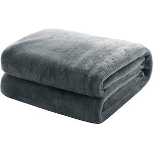 Knuffel deken pluizig extra zachte en warme vloeren flanel fleece deken, rimpels resistent/anti-verkleuring als SOFHADE hoek of bed surfen, Größe:150 cm x 200 cm, Kleur:Antrazit