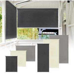 Rolgordijn voor Buiten - Verticale Zonwering met UV-Bescherming 180 x 140 cm - Grijs