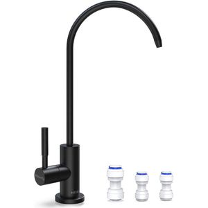 Drinkwaterkraan voor omgekeerd osmose-systeem - SUS304 Roestvrij Staal Zwart waterfilter kraan