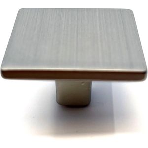 AVENUE decoration meubelknop - massief metaal - model ""Pierre"" - 34 x 34 mm - mat nikkel