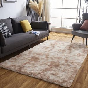 Hoogpolig tapijt, superzacht, shaggy, pluizig, kaki, 60 x 100 cm