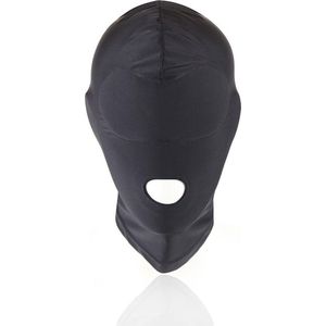 Fetish SM Masker Zwart One Hole - Spannend voor koppels - Sex speeltjes - Sex toys - Erotiek - Bondage - Sexspelletjes voor mannen en vrouwen – Seksspeeltjes - SM masker - Fetish masker - Bondage masker