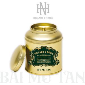 Holland & Noble - White Peony Tea - Witte Thee - Premium Bai Mu Dan Chá - 白牡丹 茶 - Pai Mu Tan - 100 gram Losse thee in luxe thee blik + 50 stuks Gratis thee filter zakjes