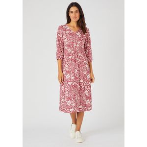 Damart - Jurk tricot warm - Dames - Rood - XS