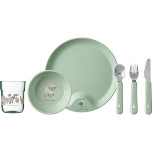 Mepal Mio kinderservies set – 6-delig – Kraamcadeau �– Kinderservies – Little Farm