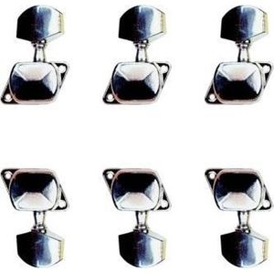 Yellow Parts EZ1721CMachine Heads Acoustic Chrome 3L + 3R