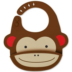 Skip Hop Zoo Fold & Go Siliconen Slabbetje - Monkey