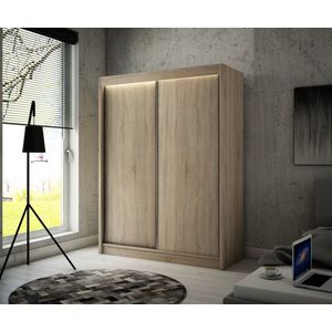 Schuifkast met gegroefd front 2 x groeven Wit 120 Arton