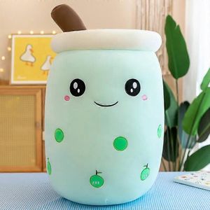 Klikkopers® - Kawaii Kussen - Bubble Tea Knuffel - 35cm - Boba Knuffel - Baby Blauw - Kawaii Knuffel - Squishy - Squish Knuffel