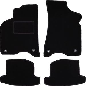Zwarte veloursmatten voor: Volkswagen Lupo hatchback (1997-2005)