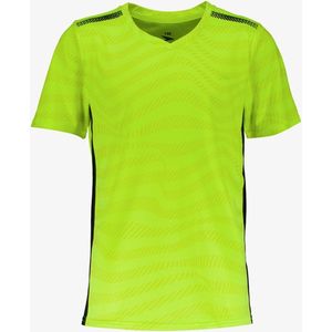 Dutchy Dry kinder voetbal T-shirt geel - Maat 158/164