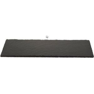 Rechthoekig Zwarte Leisteen Kaarsenplateau/Kaarsenbord 30 cm