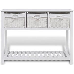vidaXL Dressoir wit