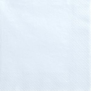 20x Papieren tafel servetten lichtblauw 33 x 33 cm - Lichtblauwe wegwerp servetten diner/lunch