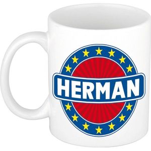Herman naam koffie mok / beker 300 ml  - namen mokken