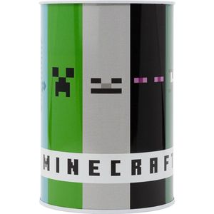 Spaarpot voor kinderen metaal - Minecraft thema