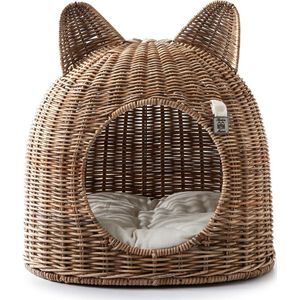 Riviera Maison Lovely Kitten - Rieten Kattenmand